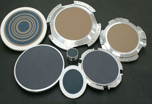 Mandril de vácuo de alumina porosa