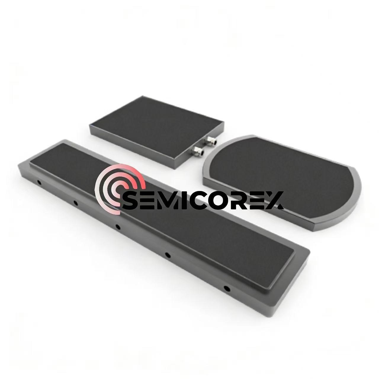 Mandris de vácuo de cerâmica de alumina preta