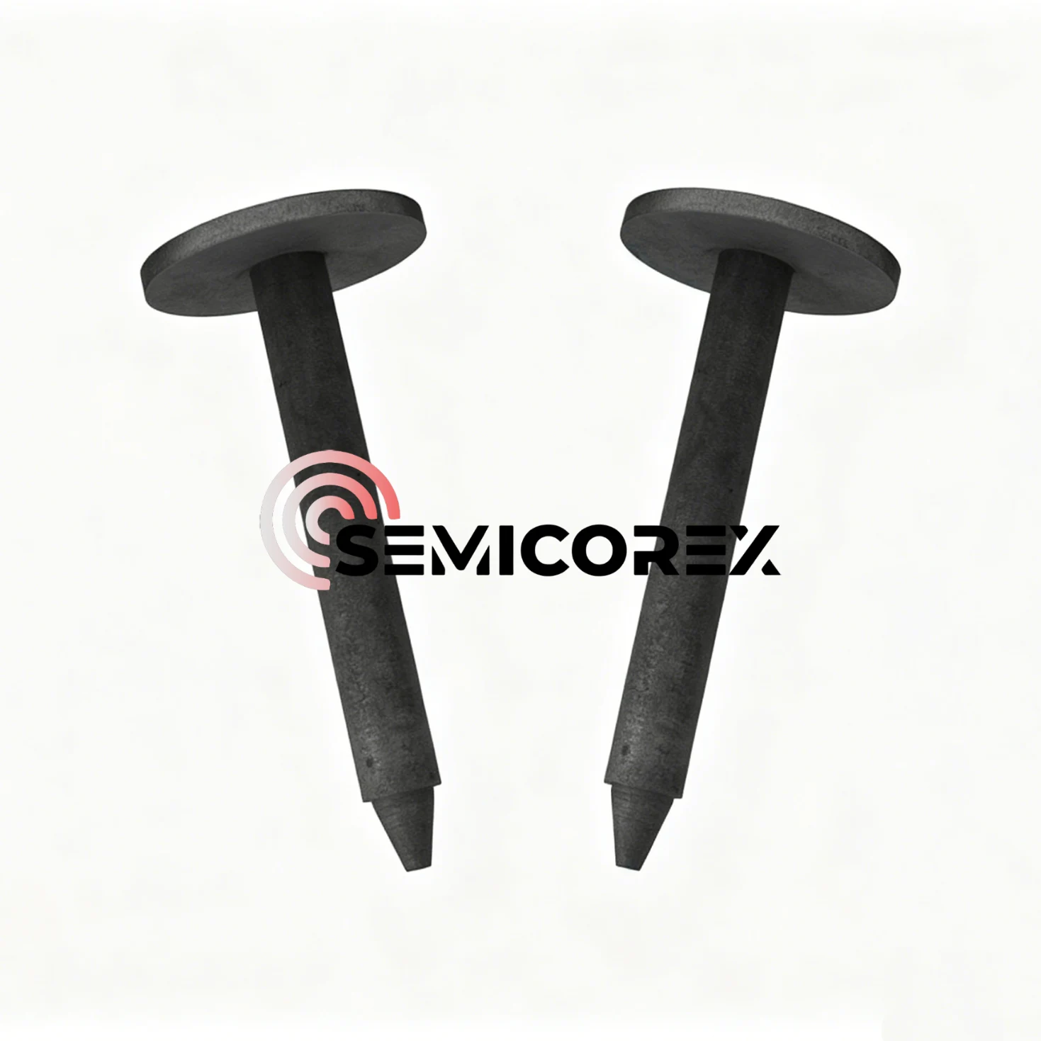Eixos de suporte de cadinho carbono-carbono