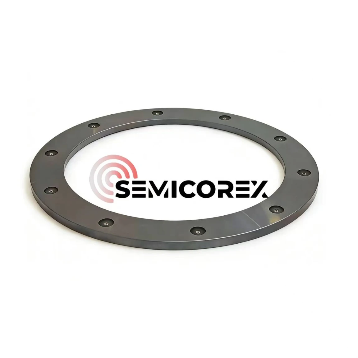 Anéis de aterramento superiores revestidos com CVD SiC