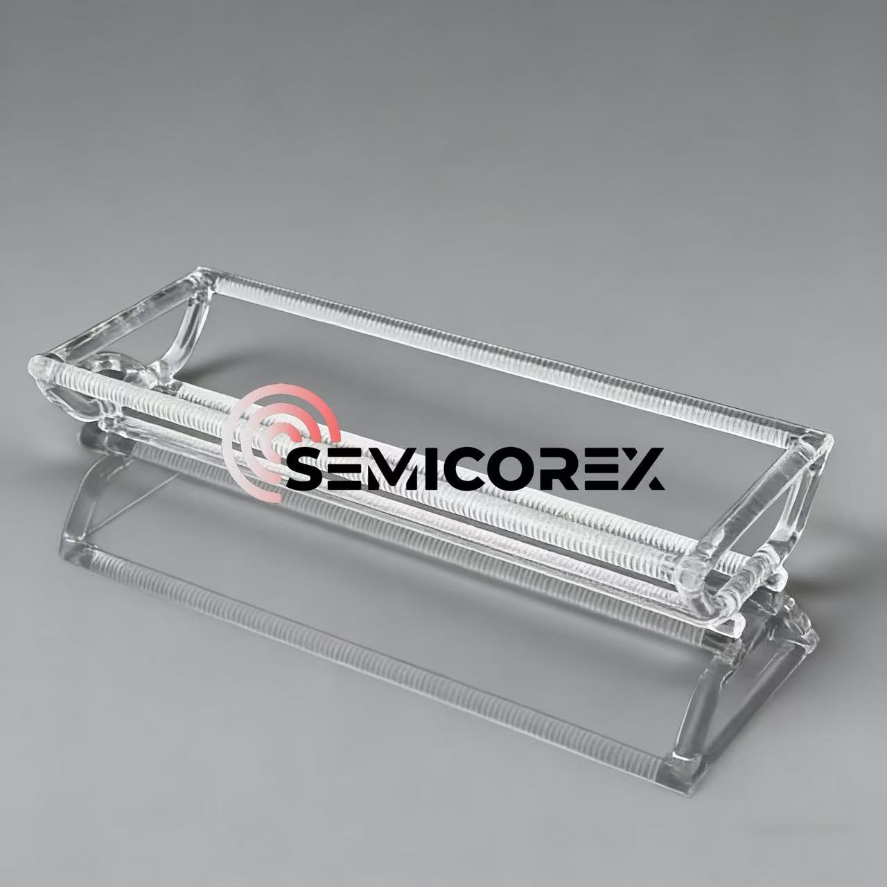 Barcos horizontais de wafer de quartzo