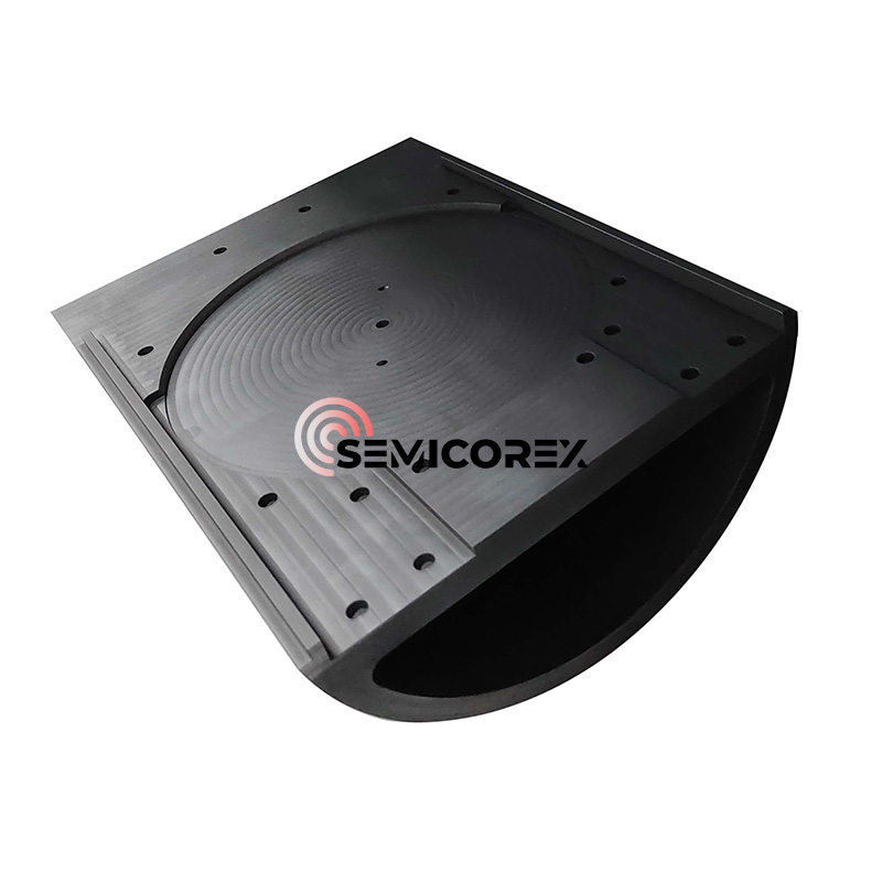 Peças de meia lua revestidas de SiC