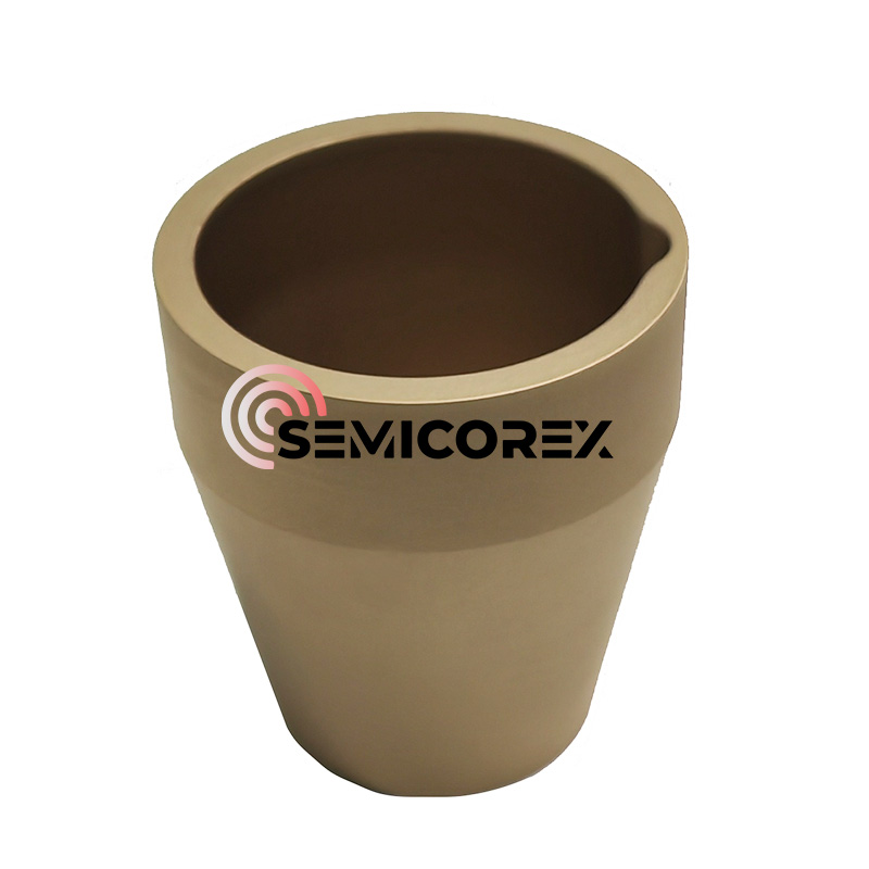 Cadinho de grafite revestido com TaC